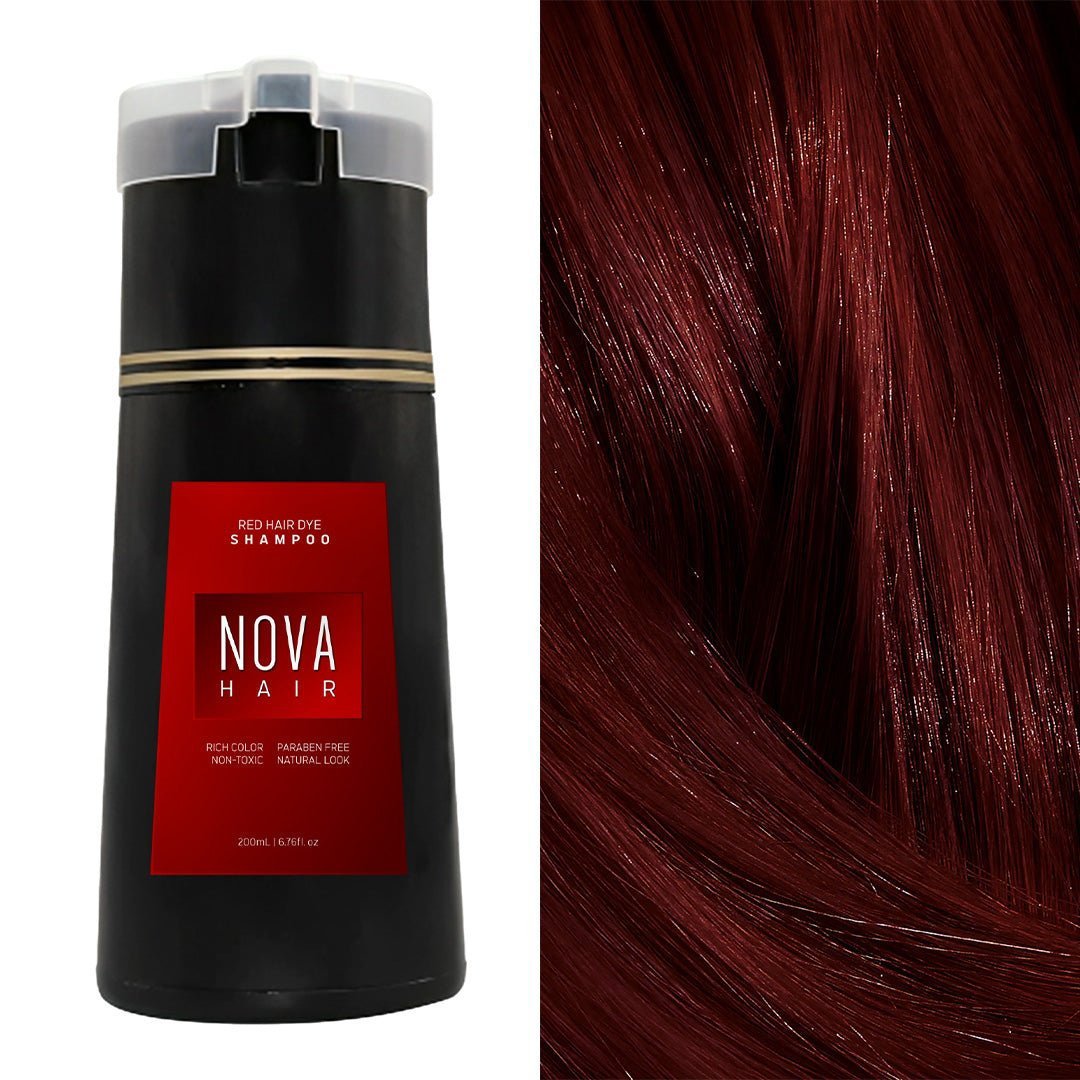 NOVA Hair Dyeing Hair Care Shampoo 3-in-1 Natural Fast White Hair Dyed Black Hair Dye Lasting Convenience Men Women Hair Care