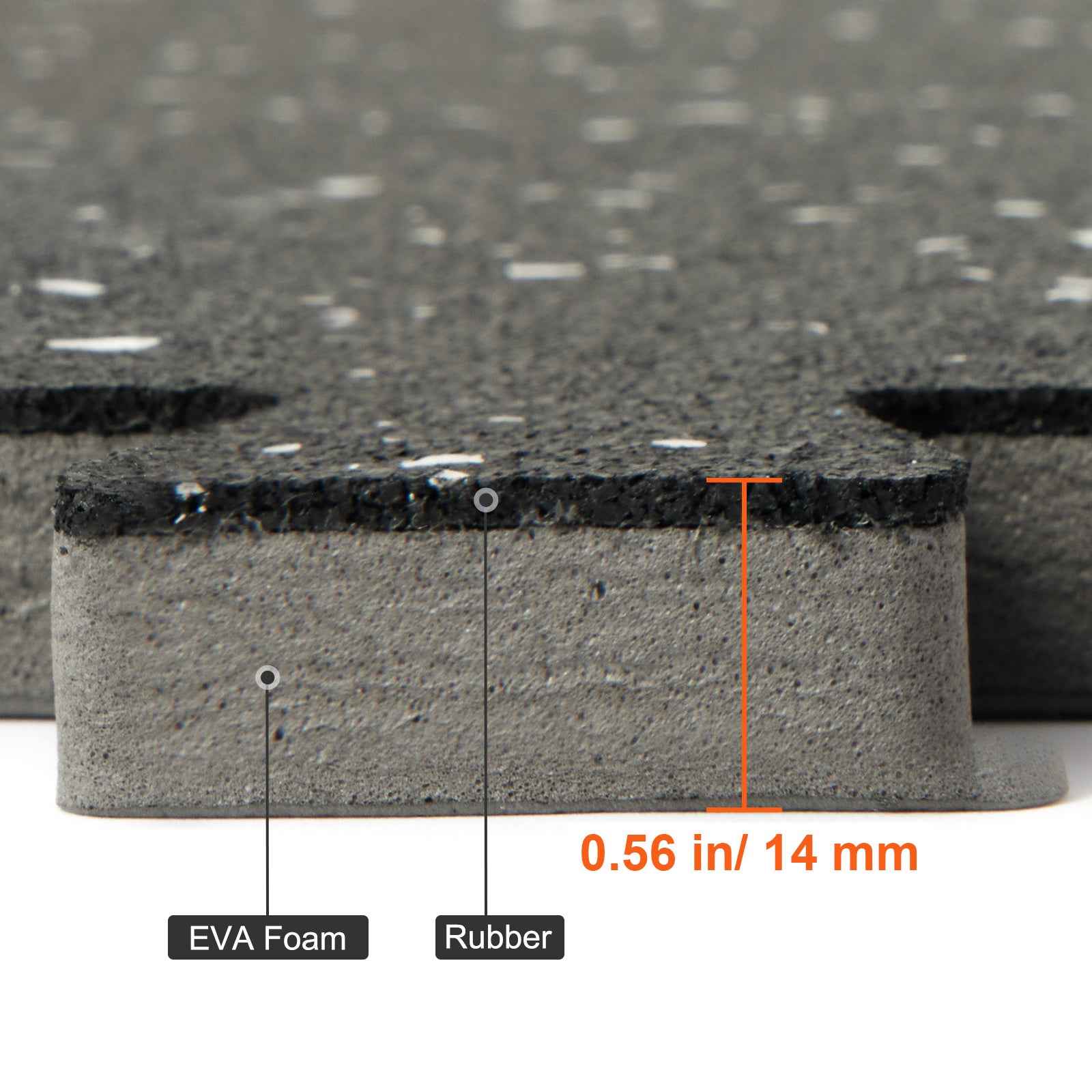 Puzzle Exercise Mat ½ in, EVA Interlocking Foam Floor Tiles for Home Gym, Mat for Home Workout Equipment, Floor Padding for Kids