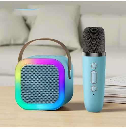 Mini Karaoke Machine with 2 Wireless Microphones, TOP Kids Gifts for Girls Ages 3, 4, 5, 6, 7, 8, 9,10,11,12 +Year Old, 4-12 Years Old Birthday Toy Gift for Girls Boys Party (Purple)