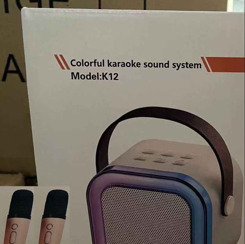 Mini Karaoke Machine with 2 Wireless Microphones, TOP Kids Gifts for Girls Ages 3, 4, 5, 6, 7, 8, 9,10,11,12 +Year Old, 4-12 Years Old Birthday Toy Gift for Girls Boys Party (Purple)