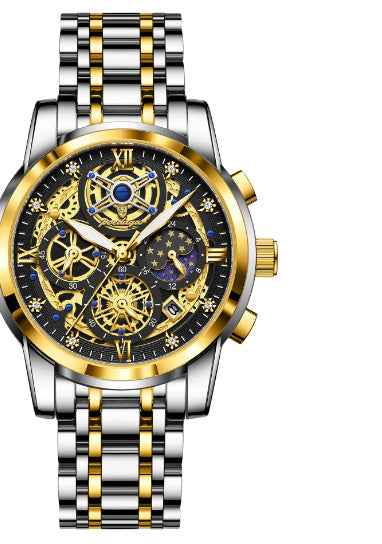 High-grade Waterproof Hollow Out Luxury Large Dial watche