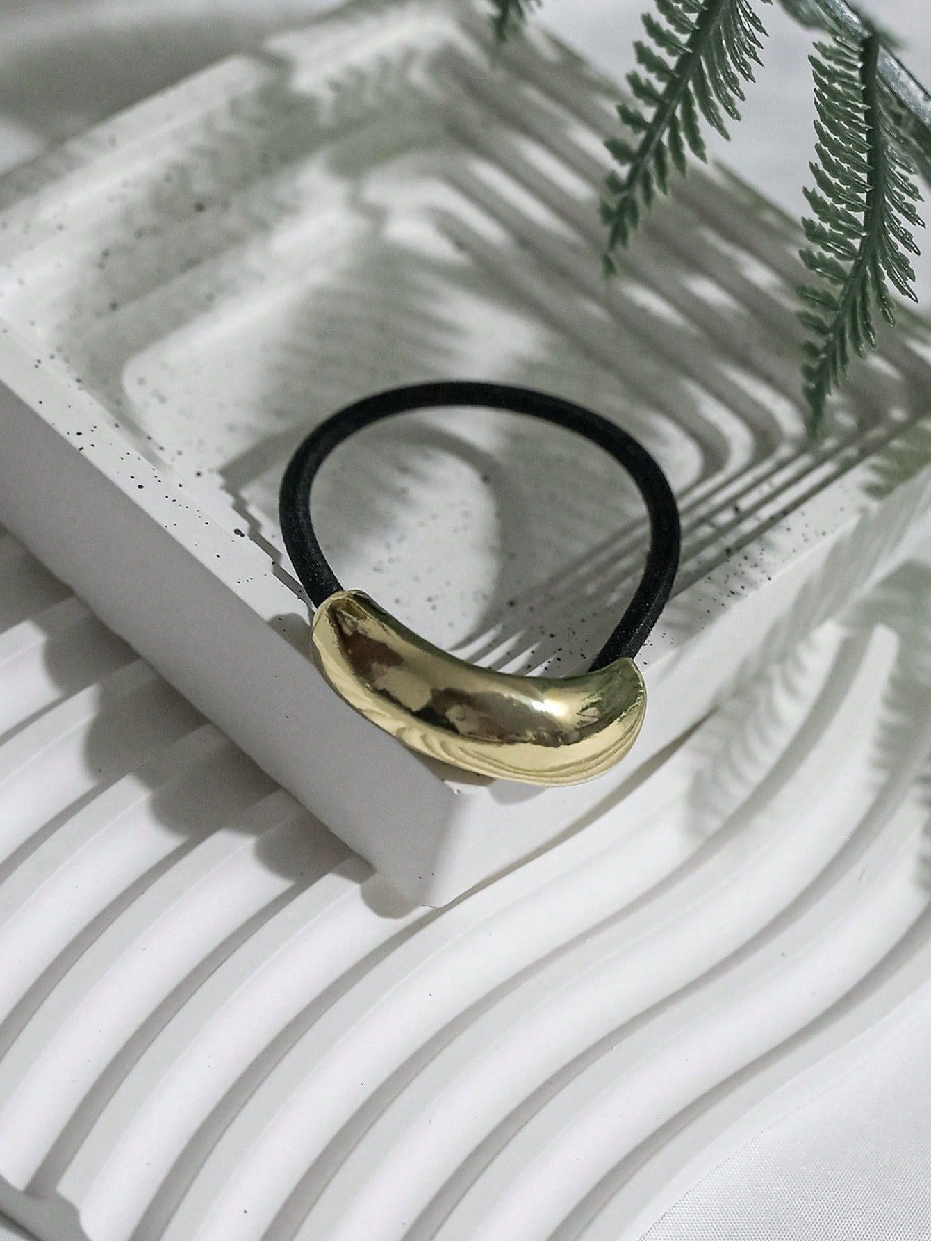 Metal Rose Simple Hair Accessory For Ponytail Hair Rope