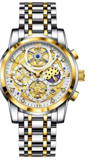 High-grade Waterproof Hollow Out Luxury Large Dial watche