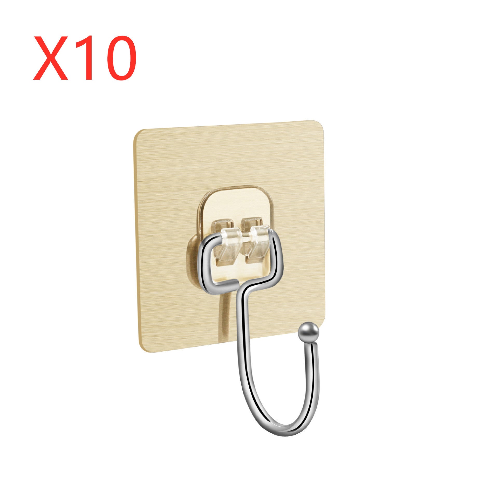 Large Adhesive Hooks for Hanging Heavy Duty Wall Hooks Self Adhesive Towel Coat Hooks Waterproof Transparent Hook for Bathroom Shower Kitchen Keys Door Outdoor Home Improvement Utility Hook 12 Pack