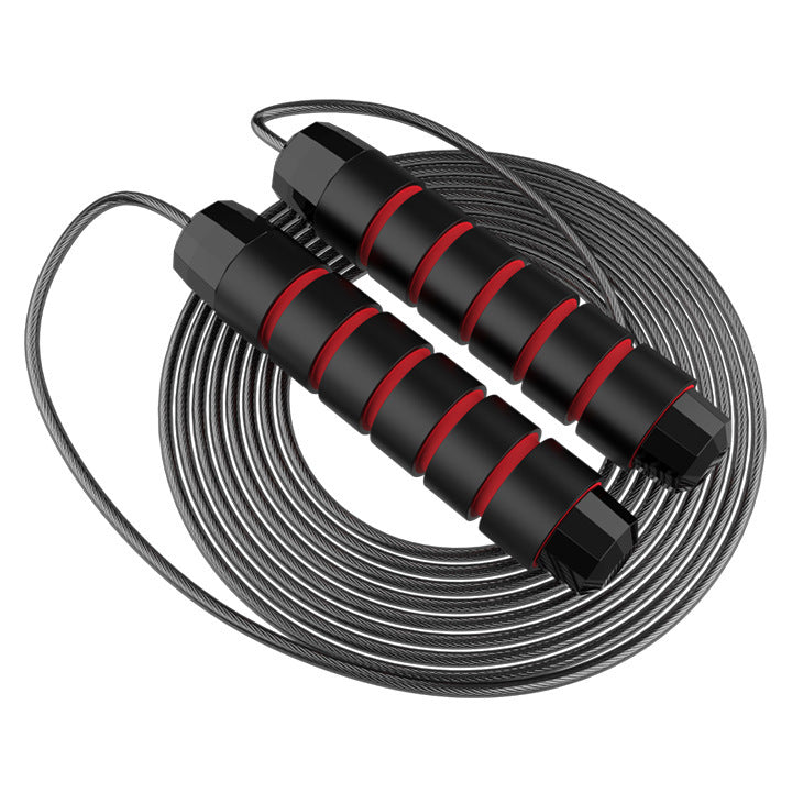 Jump Rope, Tangle-Free Rapid Speed Jumping Rope Cable with Ball Bearings for Women, Men, and Kids, Adjustable Steel Jump Rope with Foam Handles for Home Gym Exercise Fitness Workout Equipment & Slim Body