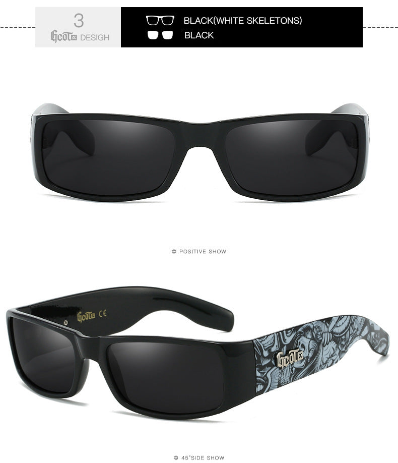 Fashion Brand Plaid Hip Hop Fashion West Coast Polarized Sunglasses